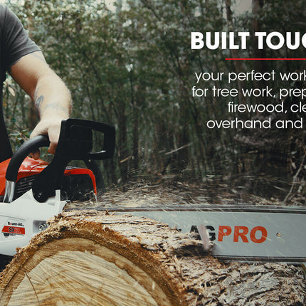 Baumr-AG 62CC Petrol Commercial Chainsaw 20 Bar E-Start Pruning Chain Saw