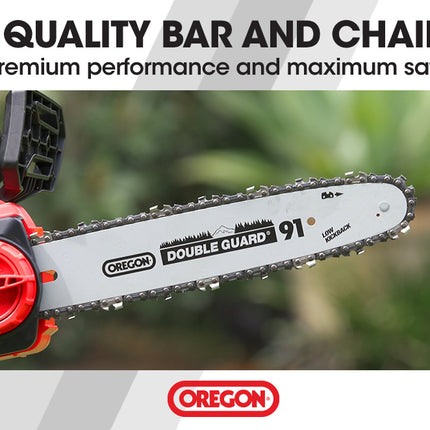 Baumr-AG 20V 10 Inch Electric Cordless Chainsaw 2Ah Lithium Battery Lightweight Wood Garden Cutter