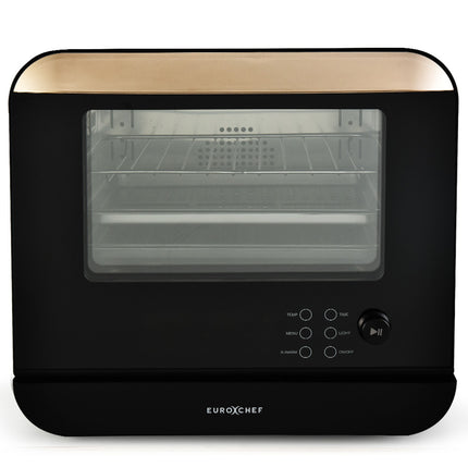 EUROCHEF 18L 9-in-1 Combi Steam Oven and Air Fryer, Black