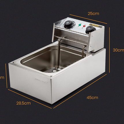 EuroChef Commercial Electric Deep Fryer Frying Basket Chip Cooker Fry Scoop