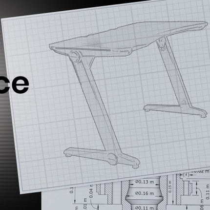 OVERDRIVE Gaming Desk 120cm PC Computer LED Lights Carbon Fibre Style Black RGB