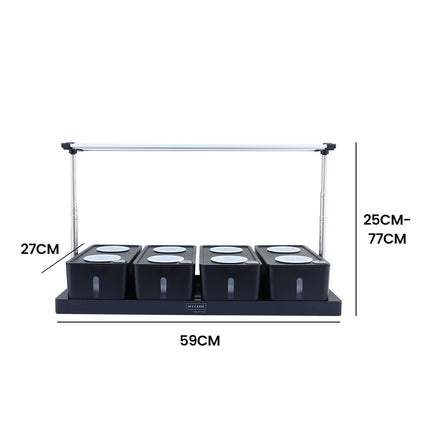 PLANTCRAFT 20 Pod Indoor Hydroponic Growing System, with Water Level Window & Pump