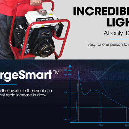 BAUMR-AG 1000W Pure Sine Wave Inverter Generator Portable Power Station Camping