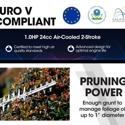 BAUMR-AG Hedge Trimmer Petrol Clippers Cutter Bush Lightweight Cordless 2-Stroke