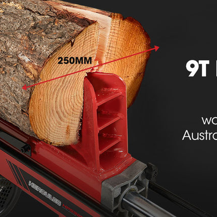 Baumr-AG 9 Ton Electric Log Splitter 9T Wood Cutter Hydraulic Fire Wood Block Axe Small Machine