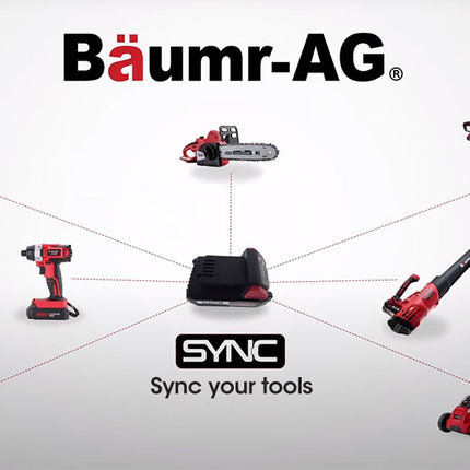 BAUMR-AG 40V Electric Cordless Lawn Mower Kit Battery Powered w/ 2x 2.0Ah Lithium Batteries