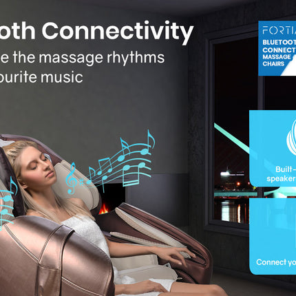 FORTIA Electric Massage Chair Zero Gravity Heating Massager Full Body Shiatsu Recliner, Remote Control