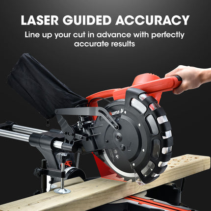 BAUMR-AG 254mm Dual Bevel Sliding Compound Mitre Drop Saw