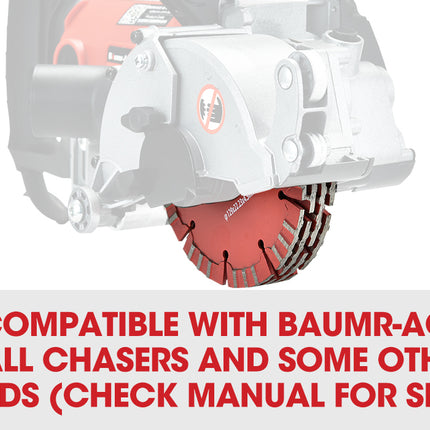 8 x BAUMR-AG 5" Replacement Diamond Blades for Wall Chaser Machines
