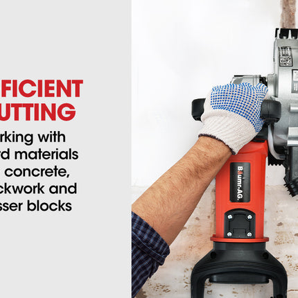 BAUMR-AG Wall Chaser Machine Concrete Chasing Tool Brick Grinder Electric Saw