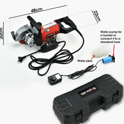BAUMR-AG Wall Chaser Machine Concrete Chasing Tool Electric Brick Grinder Saw