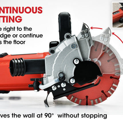 BAUMR-AG Wall Chaser and Vacuum Combo Concrete Chasing Machine Dust Collector