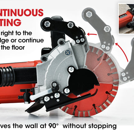 BAUMR-AG Wall Chaser and Vacuum Combo Concrete Dust Collector Chasing Machine