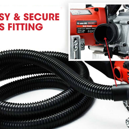 BAUMR-AG Wall Chaser and Vacuum Combo Concrete Dust Collector Chasing Machine