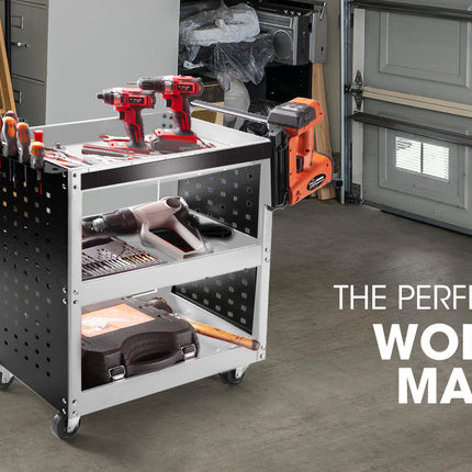 BULLET Tool Trolley Cart Workshop Trolly Mobile Storage Steel Portable Mechanics