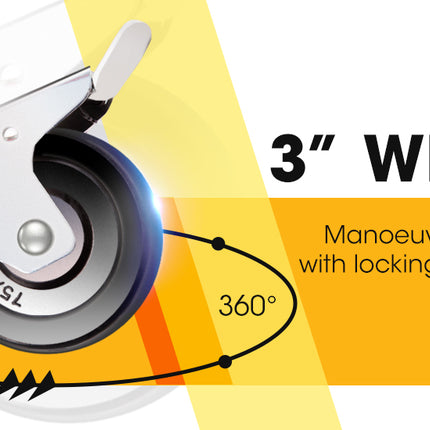 BULLET Tool Trolley Cart Workshop Trolly Mobile Storage Steel Portable Mechanics