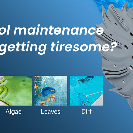 Aurelaqua Swimming Pool Cleaner Floor Climb Wall Automatic Vacuum 10M Hose Blue