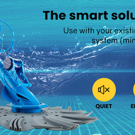 Aurelaqua Swimming Pool Cleaner Floor Climb Wall Automatic Vacuum 10M Hose Blue