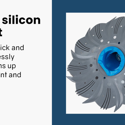 Aurelaqua Swimming Pool Cleaner Floor Climb Wall Automatic Vacuum 10M Hose Blue