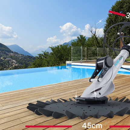 Aurelaqua Swimming Pool Cleaner Floor Climb Wall Automatic Vacuum Hose 10M