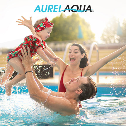 AURELAQUA 400 Micron 10x4.7m Solar Thermal Blanket Swimming Pool Cover, Blue