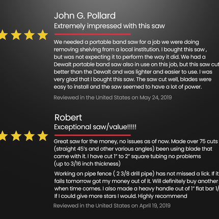 BAUMR-AG Portable Band Saw Cold Cut Metal Cut Off Bandsaw Steel Hand Drop Slicer Cutter Chop