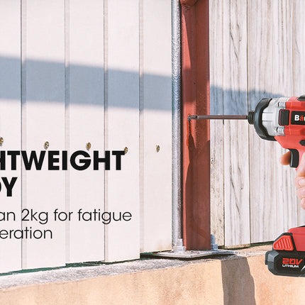 BAUMR-AG 20V Cordless Drill and Impact Driver Combo Kit w/ SYNC Battery & Charger