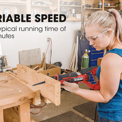 BAUMR-AG Reciprocating Saw 20V Cordless Lithium Electric Saber Recip w/ Battery