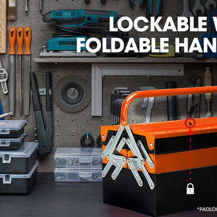 BULLET 118pc Tool Kit Box Set Metal Spanner Organizer Toolbox Household Socket