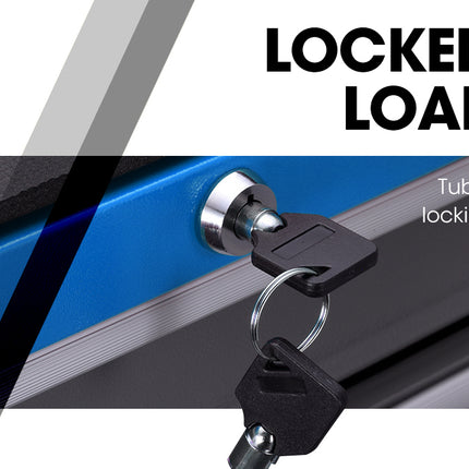 BULLET Tool Chest Cabinet Box Trolley Rolling Wheels Drawer Storage Steel Blue