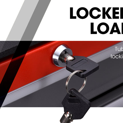 BULLET Tool Chest Cabinet Box Trolley Rolling Wheels Drawer Storage Steel Red