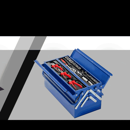 BULLET 118pc Tool Kit Box Set Metal Spanner Organizer Socket Household Toolbox