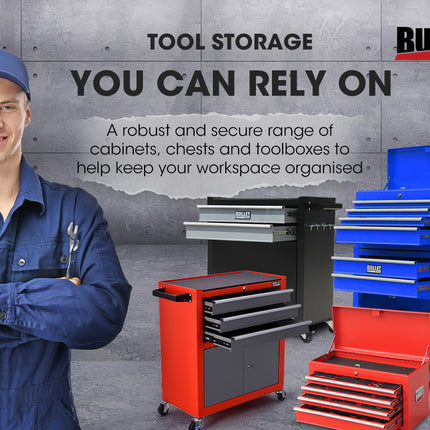 BULLET 118pc Tool Kit Box Set Metal Spanner Organizer Household Socket Toolbox