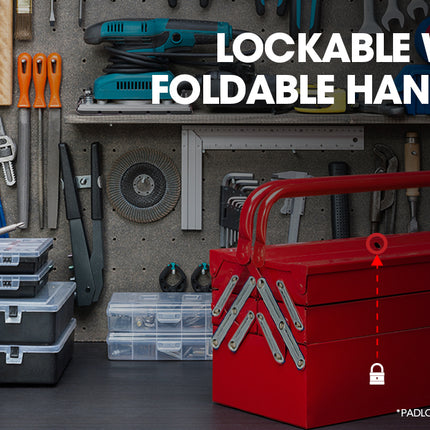 BULLET 118pc Tool Kit Box Set Metal Spanner Socket Organizer Household Toolbox