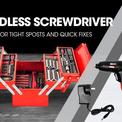 BULLET 118pc Tool Kit Box Set Metal Spanner Socket Organizer Household Toolbox