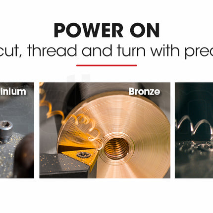 BAUMR-AG Mini Metal Lathe Small Hobby Micro Variable Speed Machine DIY Benchtop