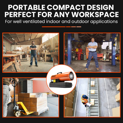 UNIMAC 20KW Portable Industrial Diesel Indirect Forced Air Space Heater