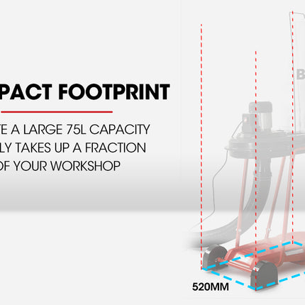 Baumr-AG Dust Collector Extraction Cyclone Woodworking Portable Catcher Workshop