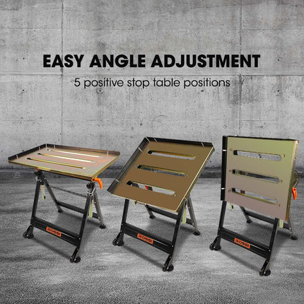 ROSSI Welding Table 150kg Capacity Height and Angle Adjustable