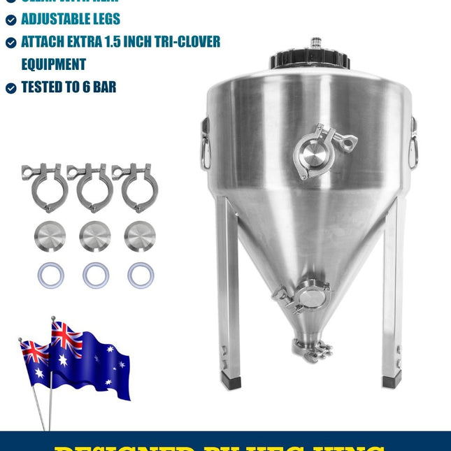 Apollo Titan 30L Stainless Steel Pressure Rated Fermenter