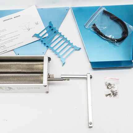 Malt King - Geared Grain Mill 3 Roller - With Steel Mounting Board