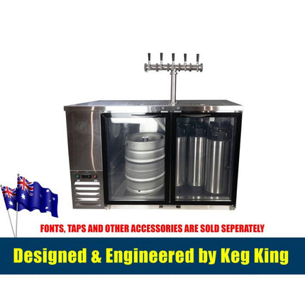 Kegerator - KegMaster Super Deluxe - Two Door Small