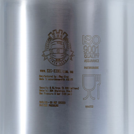 Keg King - Limited Edition True Blue 9.5L Ball Lock Cornelius "corny" keg