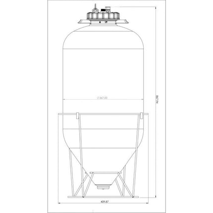 Keg King Snub Nose - 60L Fermenter