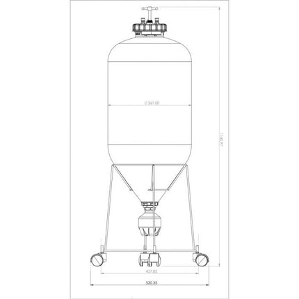 Keg King - Fermenter King Uni Tank - 60L Fermenter