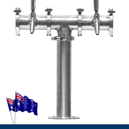 Beer Font Tower - Double Tap Modular Beer Font with Tap