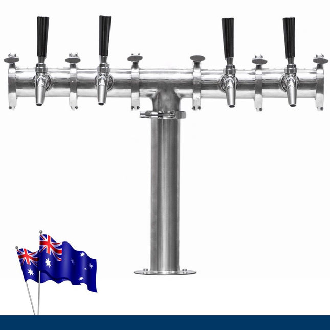 Beer Font Tower - Quadruple Tap Modular Beer Font with Tap