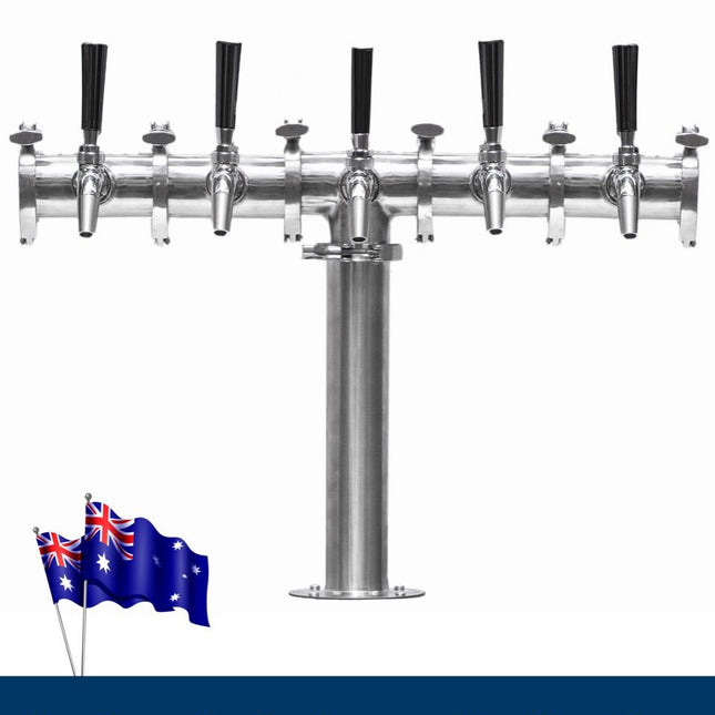 Beer Font Tower - Quintuple Tap Modular Beer Font with Tap