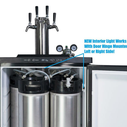 Keg King - Kegmaster Series XL Kegerator - Fastap Double Tap