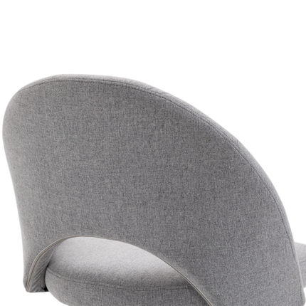 Fabric Office Chair Computer Upholstered Swivel Home Desk Chair  Grey